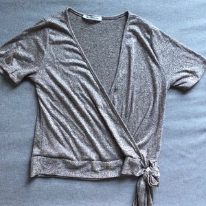 Short Sleeve Wrap Top